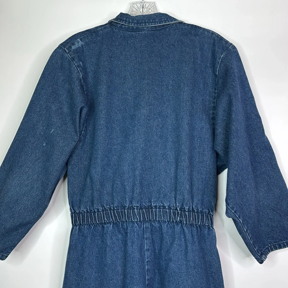 Vintage Mizz Liss Denim Jumpsuit Size 13/14 80s